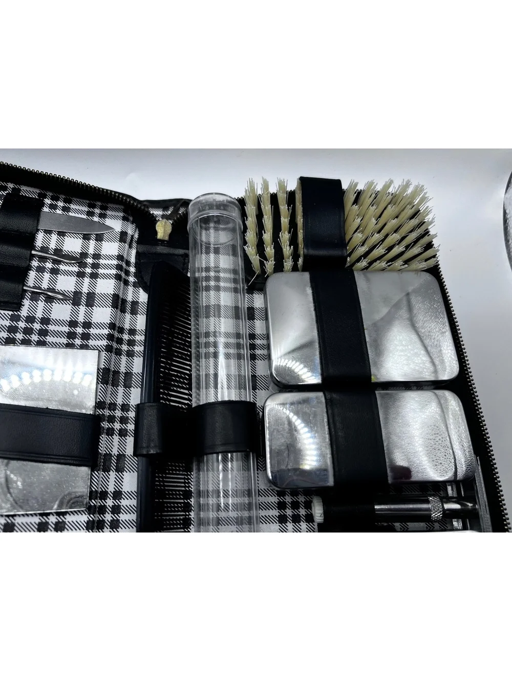 Sterling Silver Grooming Black Kit Western Germany Vintage